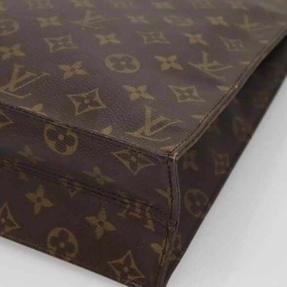LOUIS VUITTON Monogram Sac Plat Hand Bag M51140 LV Auth BA5428 - Picture 5 of 16